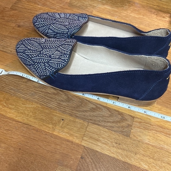 M. Moustache sustainable leather blue women loafers leaf print size EU 38. - Picture 11 of 12